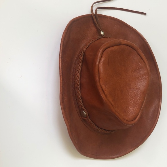 North Star Brown Leather Hat Size L - Picture 12 of 13